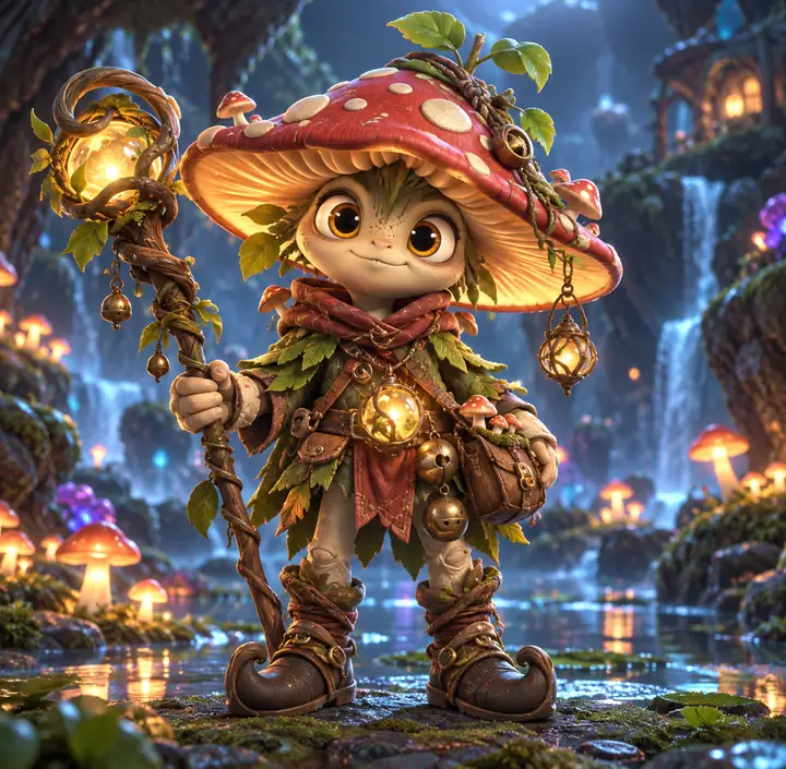Whimsical character 3D model direction